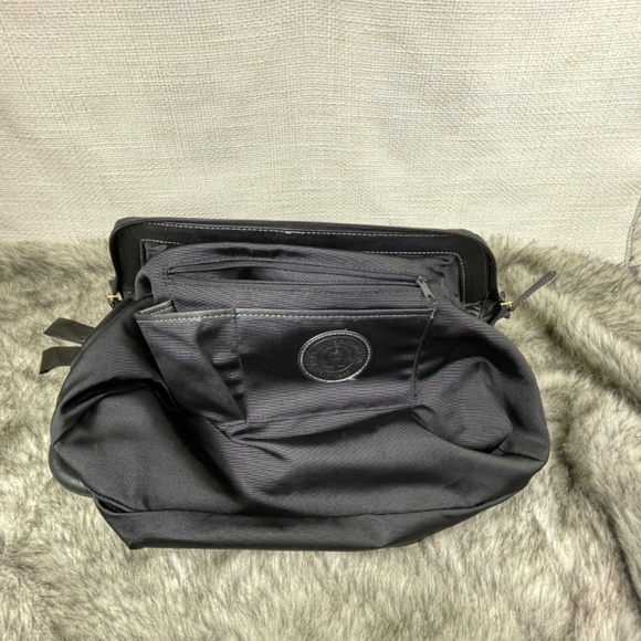 Etienne Aigner Black Signature Canvas Doctor-Style Satchel EUC - Picture 7 of 16